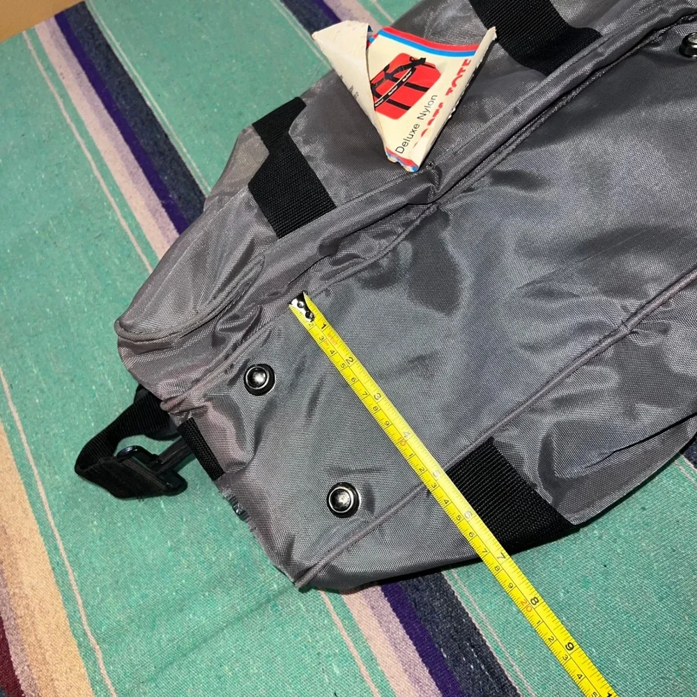 MacGregor Sports Tote Bag Unisex Medium Gray Vintage Nylon Duffel Racket Bag NWT